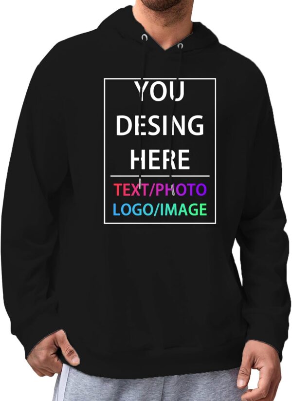 Custom Hoodie Custom Hoodies for Men and Women design your own Customized Add Your Text Photo Hoodies