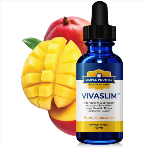 Simple Promise VivaSlim - Organic African Mango Extract Liquid Drops - Irvingia Gabonensis Extract for Weight Management, with Maca to Promote High Energy Levels, Supports Ketosis Diet - 2 fl oz