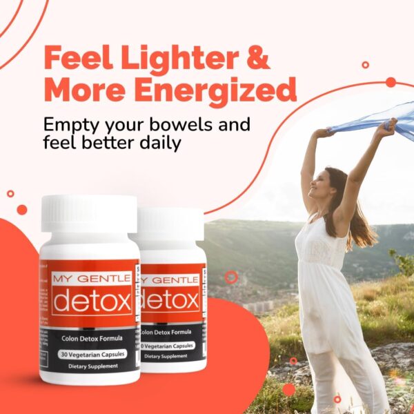 My Gentle Detox Poop Pills - Constipation Relief for Women & Men - All-Natural Colon Detox Cleanse Supplement for Regularity, Bloat & Gas Relief - Start Pooping in 1 Day (30 Ct)