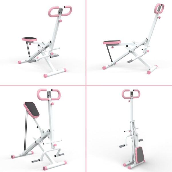 61e0lgSbC9L._AC_SL1500_.jpg Squat Machine for Home, Squat Ride / Rowing Machine with Adjustable Resistance, Foldable Exercise Equipment, Glute & Leg Cardio Workout Machine
