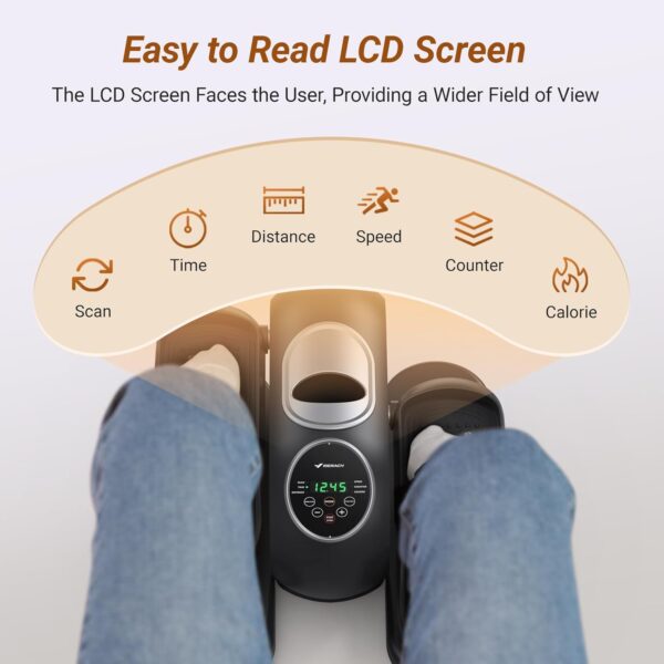 61e1PY-i1yL._AC_SL1500_.jpg MERACH Under Desk Elliptical, Ellipse Leg Exerciser Electric as Seen on TV for Seniors with Remote Control & 12 Adjustable Speeds, Quiet Portable Seated Pedal Exerciser Machine for Home