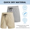 COOFANDY Men's 2 Pack Gym Workout Shorts 7 Inch Quick Dry Athletic Shorts Lightweight Running Shorts with Pockets