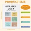 JIANWEI 12pcs Mental Health Posters, 10’’x14’’ School Counselor Supplies, Calm Down Corner Coping Skills Wall Art, Inspirational Posters Motivational Posters for Home Classroom Decoration(as Shown)