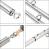 Spreader Bar Heavy Duty Stainless Steel Expandable Black Bar Home Gym with 4pcs Furry Purple Adjustable Strap,Sports Aid Training Fitness Gear Pilates Aid Kit,Yoga Set