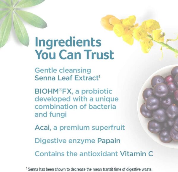 Detox Cleanse | Purely Inspired 7 Day Cleanse + Probiotics | Acai Berry Cleanse | Whole Body Cleanse Detox for Women & Men | Body Detox with Senna Leaf, Probiotics & Digestive Enzymes | 60 Count