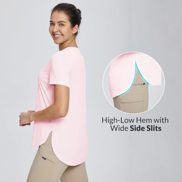 BALEAF Women's Short Sleeve T Shirts Crew Neck Workout Tops Running Shirts Sun Protection Quick Dry UV