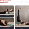 Yoga Blocks 9''x6''x3'', 4 Pack High Density Yoga Brick Foam Blocks to Improve Strength, Flexibility and Balance, Light Weight and Non-Slip Surface for Yoga, Pilates and Meditation