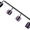 Spreader Bar Heavy Duty Stainless Steel Expandable Black Bar with 4pcs Furry Black Adjustable Strap,Sports Aid Training Fitness Gear Pilates Aid Kit, Home Indoor Yoga Set
