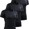 NELEUS Women's 3 Pack Compression Workout Athletic Shirt