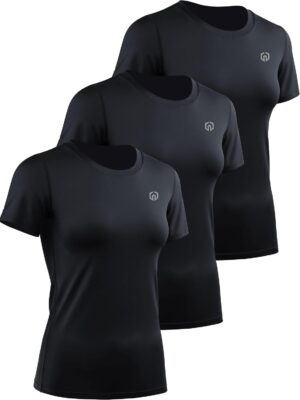 NELEUS Women's 3 Pack Compression Workout Athletic Shirt