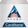 Ayush Herbs Carditone - Natural Heart Health Supplement for Women & Men, BP Formula, Holistic Heart Support with Rauwolfia, Arjuna, Calcium, and Magnesium - 60 Vegetarian Caplets (1 Count)
