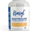 Konsyl Daily Psyllium Fiber Capsules - Contains 1500mg of All-Natural Psyllium Husk Powder per Serving - Supports Digestive Health and Weight Management Goals+ (2 Pack - 200 Count Each)