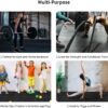 0.56in Thick 24 Sq Ft Gym Flooring for Home Gym, 6 Tiles Workout Exercise Equipment Mats, Rubber Top with EVA Foam, Interlocking Puzzle Floor Tiles for Fitness Room, Protective Flooring Mat