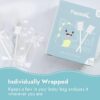 Papablic 40-Pack Baby Tongue Cleaner, Baby Oral Cleaner, Disposable Baby Mouth Cleaner Newborn, Upgrade Gum Cleaner with Paper Handle for Babies and Infants Ages 0-2 Years