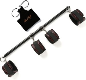 Pilates Exercise bar, Restore Pilates Bar with 4 Adjustable Strap, Exercise Guide, Home Yoga Training Fitness Gear, Stretching Exercise Tools