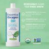 Essential Oxygen Certified BR Organic Brushing Rinse, All Natural Mouthwash for Whiter Teeth, Fresher Breath, and Happier Gums, Alcohol-Free Oral Care, Peppermint, 32 Ounce