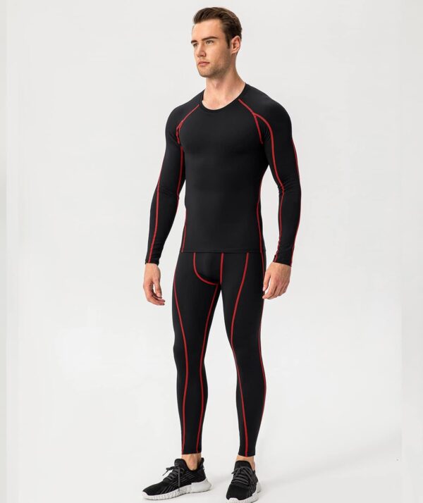 SPVISE Men's Compression Shirt Long Sleeve Athletic Workout T-Shirts Top Active Sport Baselayer Undershirt Gear Shirt Dry Fit