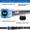 Yes4All Total Body Workout Weighted Bar, Resistance Band Bar, Weighted Bar Racks, Body Exercise Bar for Yoga, Strength Training in Home and Gym Single/Combo