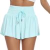 Blaosn Flowy Athletic Shorts for Women Workout Running Gym Yoga High Waist Skort Sweat Skirt Cute Clothes Summer Outfits
