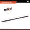 Professional Resistance Exercise 36" Light Weight Bar and All-in-one 6-pc Resistant Accessory Kit with 20/30/40lb Bands, Door Anchor and Ankle/Arm Straps for Home Physical Training