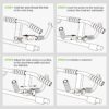 2025 Upgrade Multi-Grip Pull Up Bar with Smart Larger Hooks Technology - USA Original Patent, Designed, Shipped, Warranty