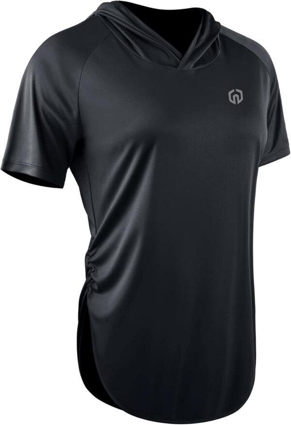 NELEUS Women's Sun Protection Running Shirts Workout Athletic Shirts with Hoods