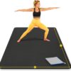 Large Yoga Mat 7'x5'x8mm Extra Thick, Durable, Eco-Friendly, Non-Slip & Odorless Barefoot Exercise and Premium Fitness Home Gym Flooring Mat by ActiveGear