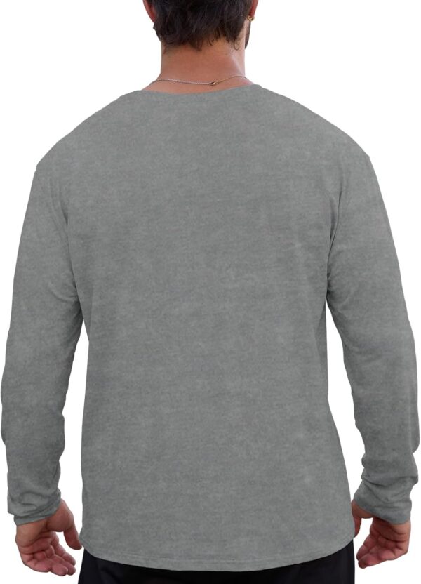 Muscle Killer Men's Gym Workout Long Sleeve T Shirt Lightweight Dry Fit Moisture Wicking Active Shirts Running Fitness Tee