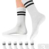 DIBAOLONG Pilates Socks with Grips for Women Yoga Socks Non Slip Barre Hospital Socks 6-Pairs Grippy Ankle Socks