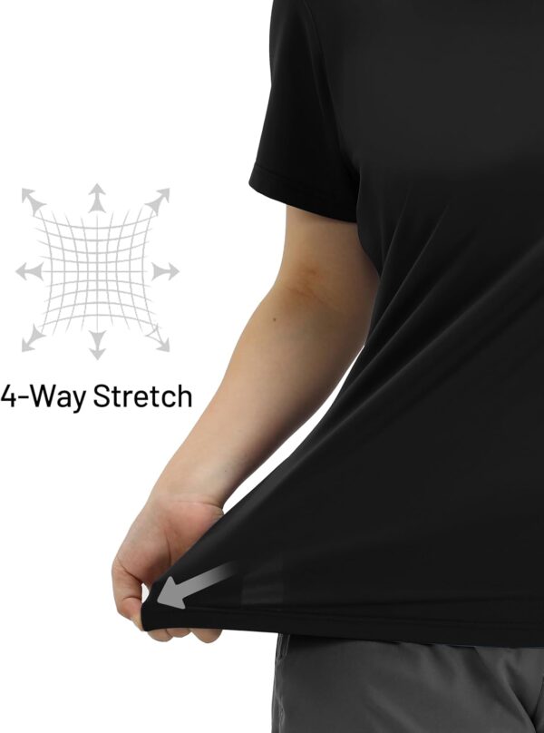 MIER Women's Running Athletic Shirts Dry Fit Active T-Shirt Tops Short Sleeve Soft Crew Neck Gym Workout Exercise Tees