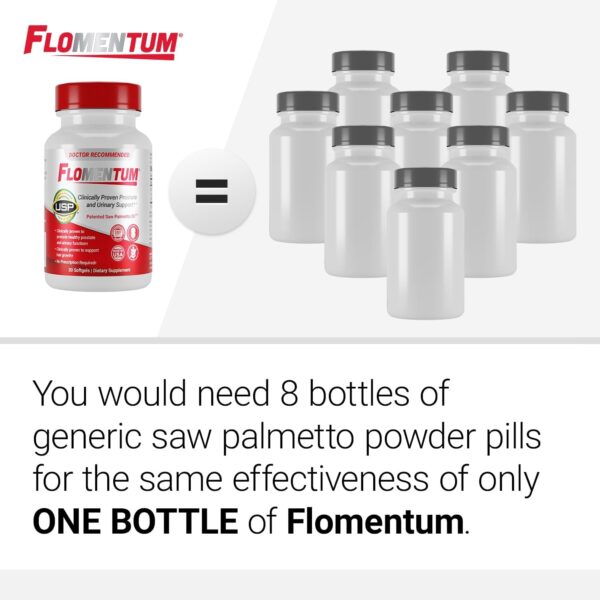 Flomentum® Saw Palmetto for Men Prostate Supplement | Prostate Support Supplement for Men's Health | USP Verified - Healthy Urinary Flow & Urinary Function - 320mg Once Daily (30 Count)