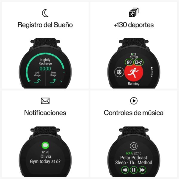 POLAR Unite Waterproof Fitness Watch (Includes Wrist-Based Heart Rate and Sleep Tracking)