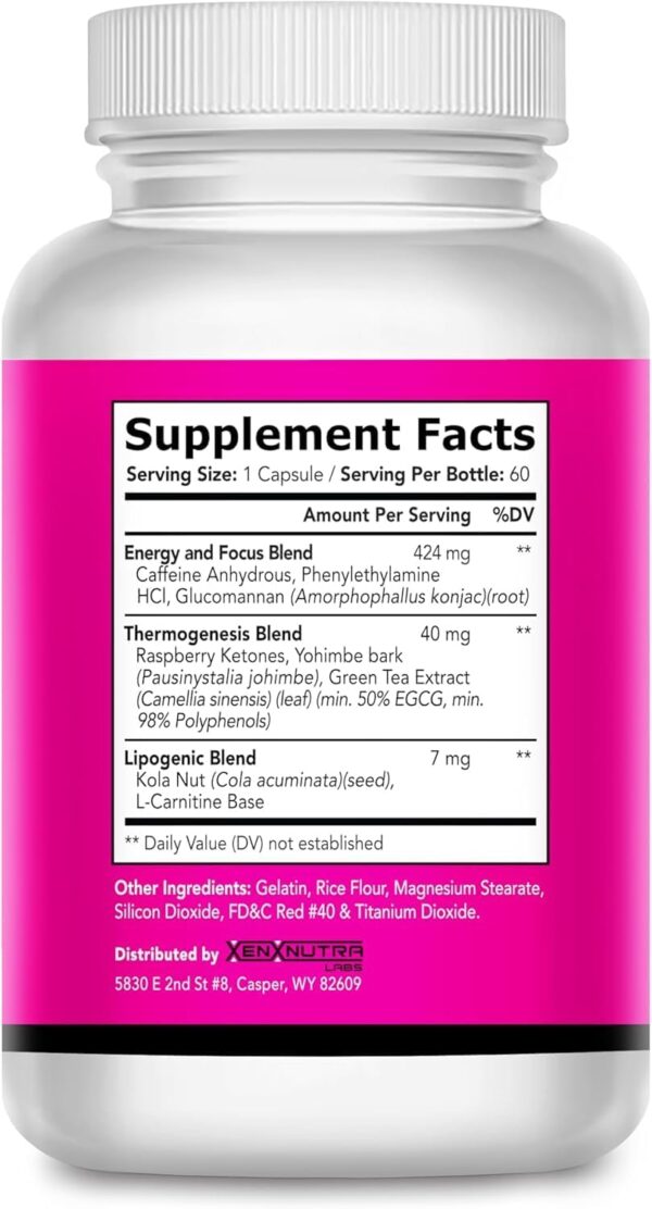 Skinny Girl- Weight Loss Formula for Women- Best Female Diet Pills That Work Fast- Lipogenic to Curb Your Appetite- Thermogetic to Burn Away Fat- Boost Energy and Focus- 60 Capsules