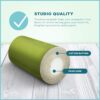 Bean Products Yoga Bolster - Made In The USA With Eco Friendly Materials - Round or Rectangular Support Cushions That Elevate Your Practice - Natural Cotton