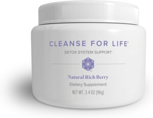 Isagenix Cleanse for Life - Powder Supplement for Cleanse Drink with No Laxatives or Diuretics - Support Metabolism with Vitamin B12 & Niacin - Natural Rich Berry -3.4 Oz (16 Servings)
