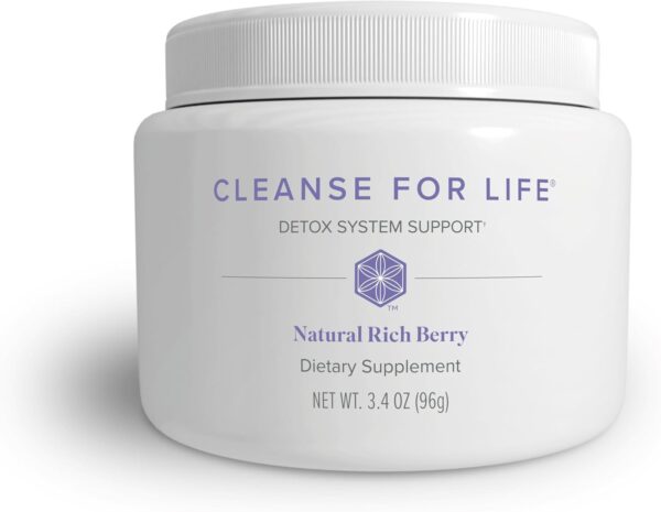 Isagenix Cleanse for Life - Powder Supplement for Cleanse Drink with No Laxatives or Diuretics - Support Metabolism with Vitamin B12 & Niacin - Natural Rich Berry -3.4 Oz (16 Servings)