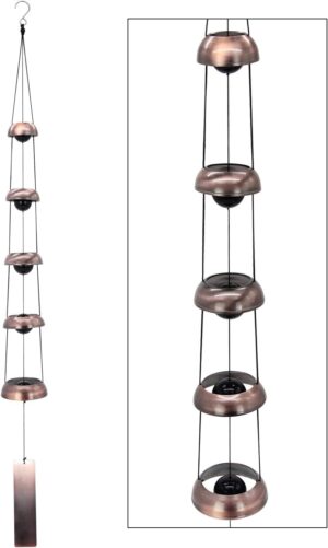 Copper Wind Chimes, Temple Wind Chime,Feng Shui Wind Chimes for Home Yard Outdoor Decoration