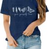 LBP Butterfly Inspirational Shirts Give Yourself Time Shirt for Women Butterfly Life Graphic Tees Motivational T-Shirt