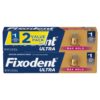 Fixodent Ultra Max Hold Denture Adhesive, 2.2 Ounce (Pack of 2)