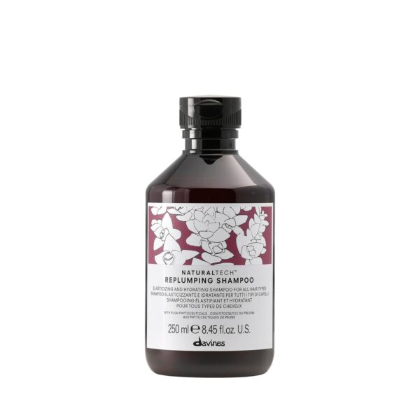 Davines Naturaltech REPLUMPING Shampoo & Conditioner, Gentle Cleasning To Add Hydration, Elasticity And Protection, Adds Fullness, Moisturizing & Detangling
