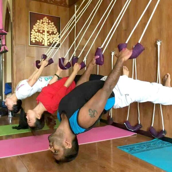 Yoga Rope 17mm CVC Yoga Auxiliary Training Wall Rope Sport Rope Bag Arm Straps for Outdoor Exercise Equipment