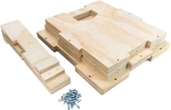 Plyo Box - Wooden 3-in-1 Plyometric Jump Box for Training - Squat, Step Up, Box Jumps & More - Workout Box Size in S, M, L & XL - Home Gym Exercise Equipment