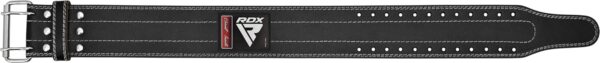 RDX Weight Lifting Belt for Men Women, IPL USPA Approved, 6mm Thick 100% Leather, 4” Powerlifting Back Support, Squat Deadlift Bodybuilding Exercise Fitness Gym Workout Strength Training up to 700 LBS