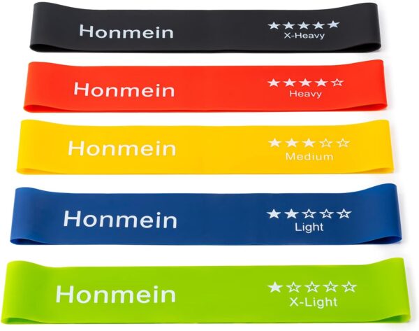Resistance Bands for Working Out, Exercise Bands with 5 Resistance Levels Fit for Home Fitness, Strength Training, Natural Latex Resistance Band Include Instruction Guide and Carry Bag.…