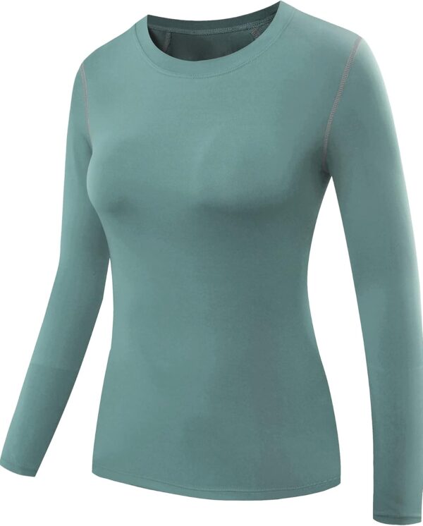 NELEUS Women's 3 Pack Athletic Compression Long Sleeve T Shirt Dry Fit