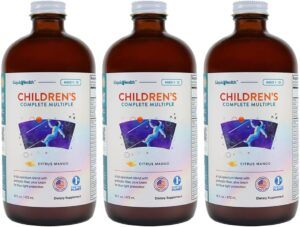 LIQUIDHEALTH 16 Oz Kids Liquid Multivitamin Complete Multiple for Children, Toddlers - Essential Vitamins & Minerals Supplement, Immune Support, Gluten Free, Non GMO, Prebiotic Fiber