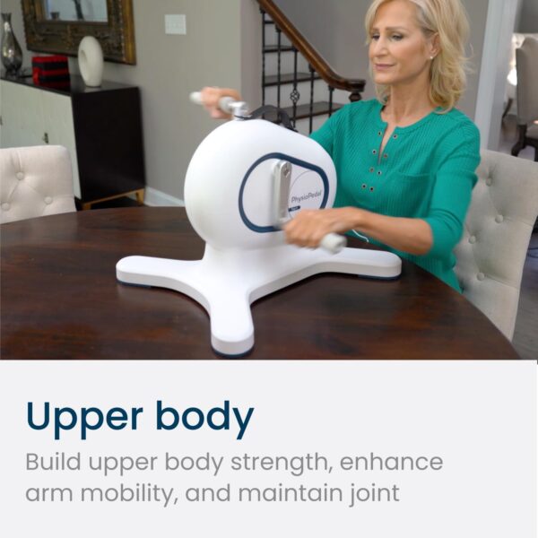 PhysioPedal® Arm & Leg Pedal Exerciser, Dual Mode, 8 Motorized Speeds, 5 Adjustable Resistance Levels, LCD Display, Magnetic Remote, to Enhance Mobility, Recovery, Joint Health