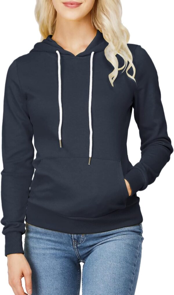 H2H Women's Slim Fit Zip Up & Pullover Hoodie Lightweight Long Sleeve Kangaroo Pocket Basic Casual Sweatshirt