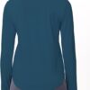 THE GYM PEOPLE Women's Long Sleeve Workout Shirts Athletic Crewneck Hiking Tops with Thumb Hole