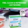 Dr. B Dental Solutions Cleanadent Wipes - Convenient Denture Cleaning Wipes, Refreshes Gums, No Artificial Colors/Flavors - 30 Pack